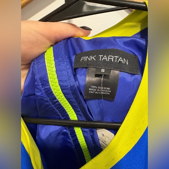 New with tags🌟 100% Silk - PINK TARTAN DRESS - Picture 4 of 8